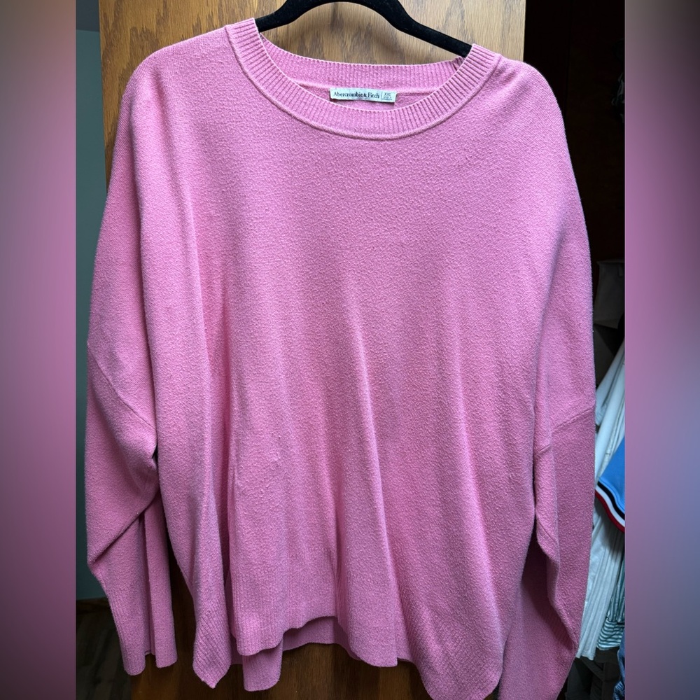 Abercrombie & Fitch Pink Crew Neck Sweater